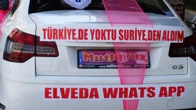 Gelin arabalarndaki ilgin yazlar