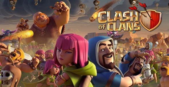 Clash of Clans:    Dijital oyunseverlerin mobildeki en yaygn gzdesi Clash of Clans, en keyifli strateji oyunlarndan biri olarak dnyada milyonlarca kii tarafndan oynanyor.
