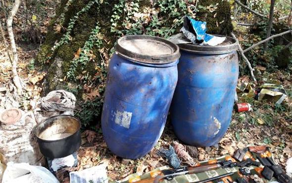 Merkeze bal Yarpuz ky Ksr Da mevkiinde bir snak ve barnak olduu tespit edildi.