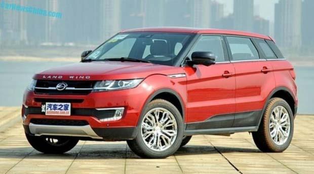 in'in Guangzhou eyaletinde dzenlenen bir Otomobil fuarnda grcye kan LandWind X7, Jaguar Land Rover irketinin Range Rover Evoque modeline olan inanlmaz benzerlii herkesi artt.