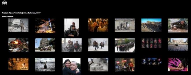 AA'nn ilk kez 2012'de dzenledii "Yln Fotoraflar" oylamasnda, bu yl da Trkiye'nin yan sra Suriye, ABD, Somali, Banglade, Suudi Arabistan, Irak, Srbistan, Yemen, Fransa, ngiltere, Rusya, Ukrayna, Gney Sudan, Madagaskar ve Filistin gibi dnyann farkl corafyalarndan "haber", "yaam" ve "spor" kategorilerinde yaynlanan 750 binin zerindeki kare arasndan belirlenen 68 sekin fotoraf, dnyada Trke ve ngilizce alt yazyla oylamaya ald.