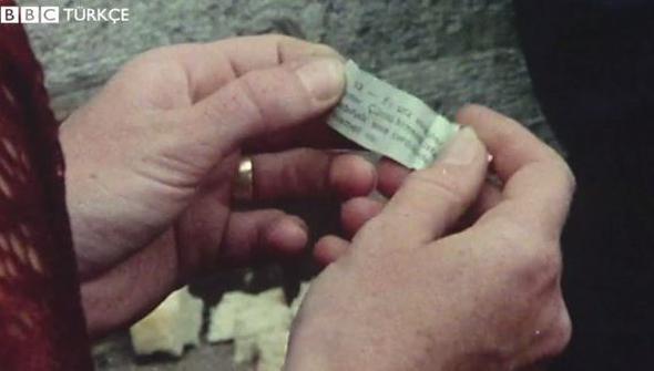 BBC muhabiri tavann ektii niyetini okuyor...