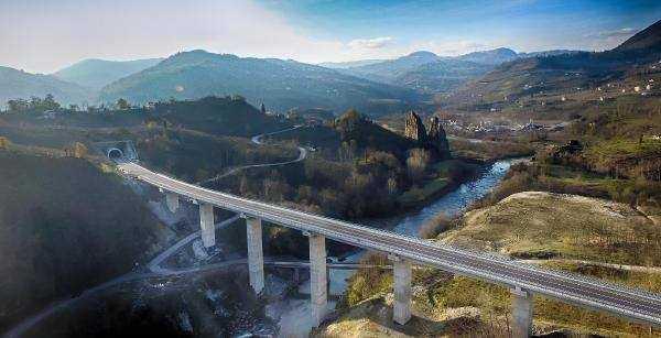 Toplam uzunluu 818 kilometre olan projenin en nemli etab da Ordu snrlar ierisinde bulunuyor.