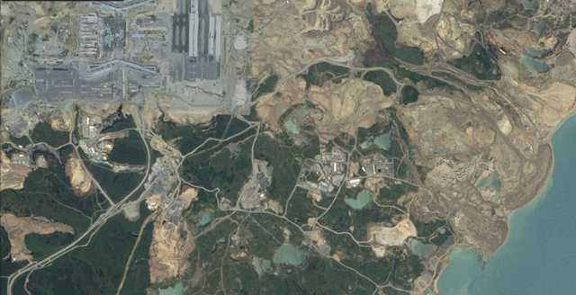 naatn balangc ve geldii son nokta, ekilen grntlerde rahatlkla grlyor. naatn uydudan son ekilen fotoraflarnda ise ana terminal binasnn siluetinin tamamen ortaya kt ve baz ksmlarnn at montaj ilemlerinin tamamland grld.