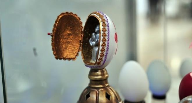 Yumurta kabuundan inanlmaz sanat
