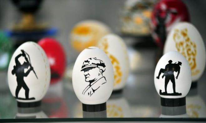 Yumurta kabuundan inanlmaz sanat