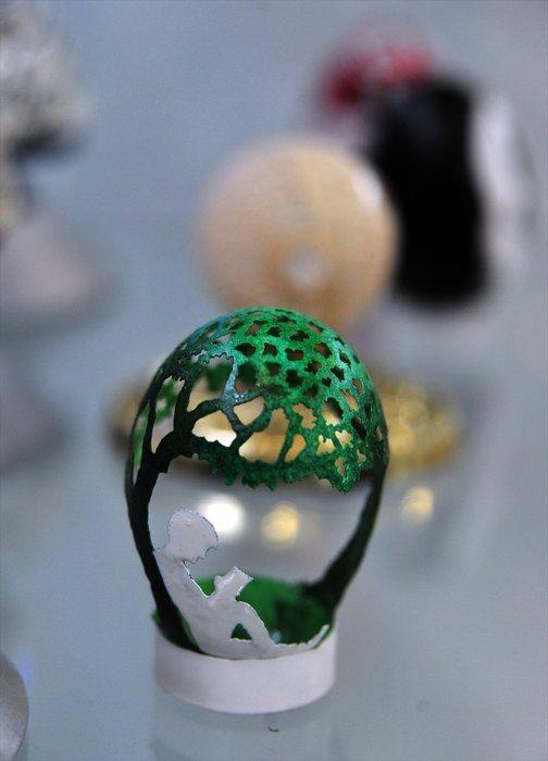 Yumurta kabuundan inanlmaz sanat