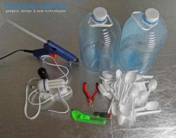 Yine pet �i�eyi elimize al�yoruz; bu kez plastik ka��k da laz�m!