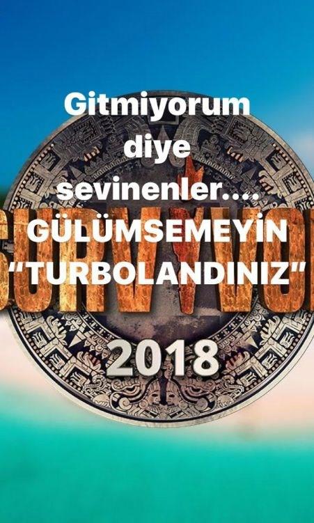 "Gitmiyorum diye sevinenler... Glmseyin Turbolandnz" yazan Turabi birok eletiri ald.    Peki ama bugnlerde gnlller takmnn aklanmas beklenen Survivor 2018 All Star kadrosundaki yarmaclar tanyor musunuz?