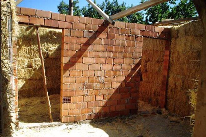 Gn, olunun internette yapt aratrmann ardndan "saman ev" yapmaya karar verdiklerini belirtti.