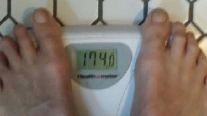 Kola diyetine balamadan nce (174 pounds) yani 78 kilo olan Prior...