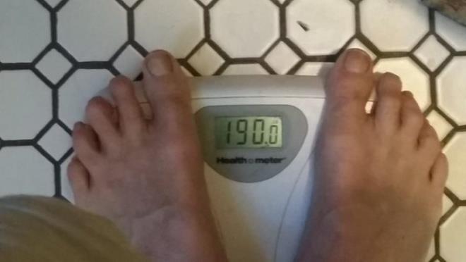 her gn 10 kutu kola itii bir aylk srecin sonunda tam (190 pounds) 86 kiloydu ve vcut ya oran %60 orannda artmt.