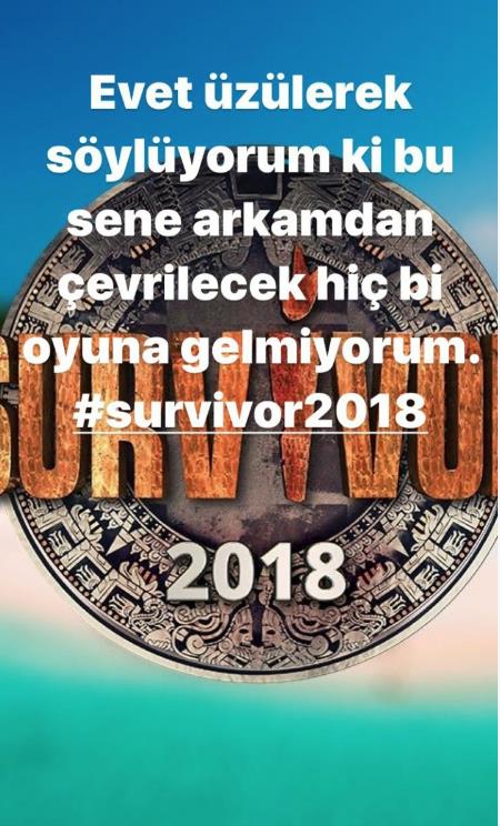 Turabi, instagram hikayesine "Evet zlerek sylyorum ki bu sene arkamdan evrilecek hibir oyuna gelmiyorum" yazd. Sosyal medyada Turabi ifalar geliyor yorumu yaplmaya baland. Neler olduu merak konusu olurken Turabi yapt son paylamla yok artk dedirtti!