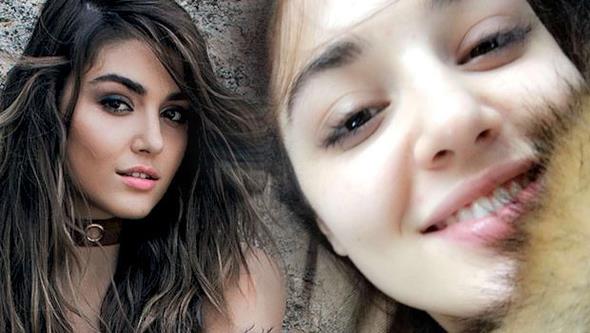 Siyah nci dizisiyle ekranlarda olan Hande Erel, makyajsz fotorafn Instagram'da takipileri ile paylat.