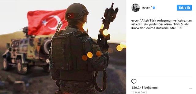 FAHRYE EVCEN: Allah Trk ordusunun ve kahraman askerimizin yardmcs olsun. Trk Silahl Kuvvetleri daima dualarmzda!