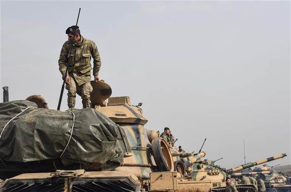 Afrin snrndaki Hassa'da hazrlk yapan Mehmetik (AFP)