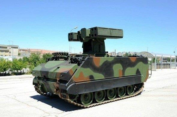 ATILGAN    Atlgan; Kaideye Monteli Stinger (KMS) projesi iin retilen M113 zrhl personel taycsn alt platform olarak kullanan, kzltesi (s) gdml FIM-92G Stinger fzesini ana silah olarak kullanan ve z savunmas iin bir adet 12,7 mm apl makinal tfek kullanan alak irtifa hava savunma sistemi.