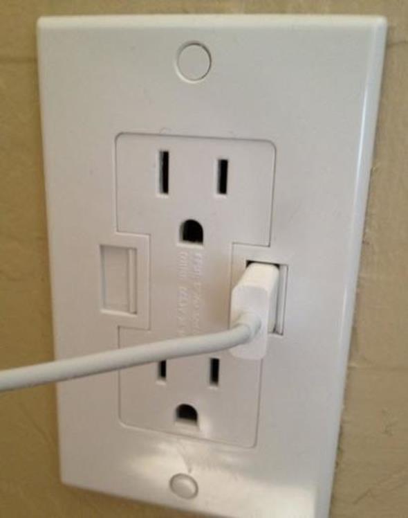 USB girileri de bulunan prizler...