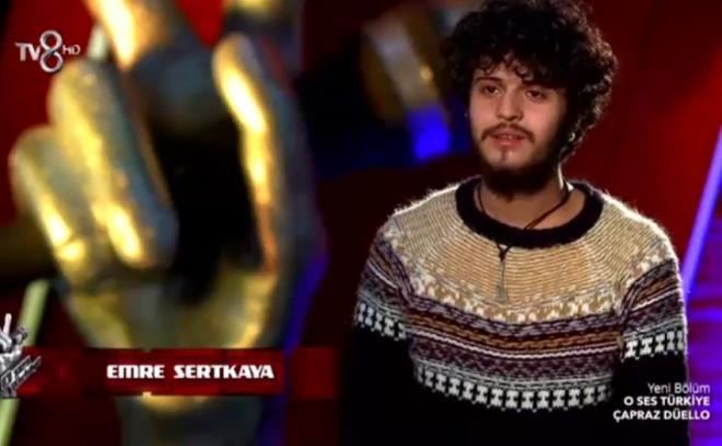 EMRE SERTKAYA O SES TRKYE 2016 BRNCS: O Ses Trkiye 2016 ampiyonu Emre Sertkaya Gkhan'n yarmacsyd.