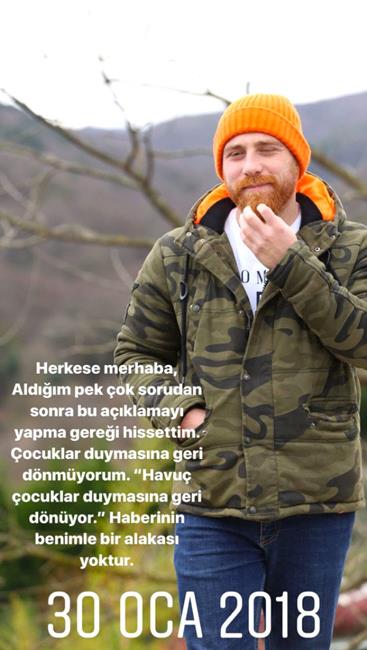 Furkan Kzlay dn hakknda kan ocuklar Duymasn'a geri dneceine dair kan haberlere sosyal medya hesabndan yant verdi. Furkan Kzlay yapt paylama u notu dt: ''Herkese merhaba aldm pek ok sorudan sonra bu aklamay yapma gerei hissettim. ocuklar duymasna geri dnmyorum. &#8216;Havu ocuklar duymasna geri dnyor' haberinin benimle bir alakas yoktur.''