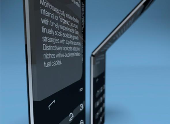 Mac Funamizu tasarm olan Wild Fold'un en byk zellii gerekten katlanabilir bir telefon olmas.