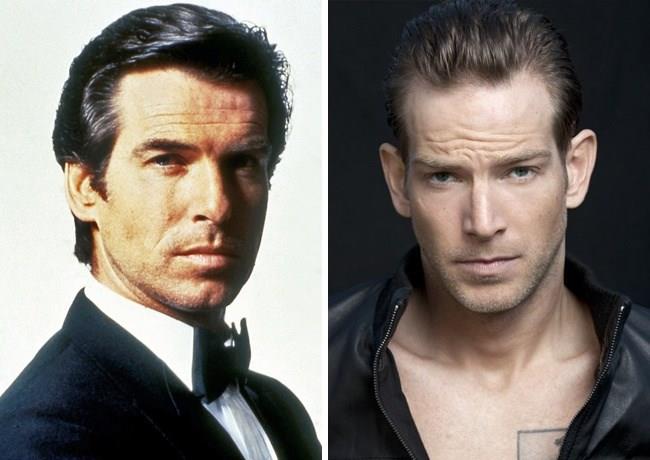 Pierce Brosnan (42 yandayken) ve olu Sean Brosnan (32 yanda)