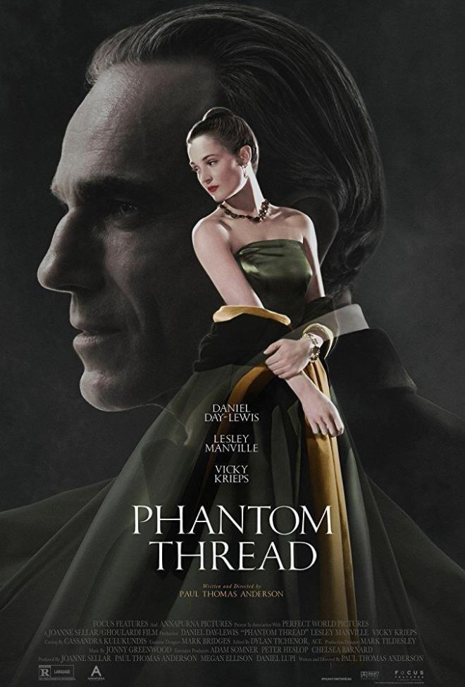 Phantom Thread  <br>  Trkiye'de 13 nisanda vizyona girecek; 3 Oscar dll aktr Daniel Day-Lewis'in sinemadan emekliliine tanklk edeceimiz Phantom Thread, Jonny Greenwood&#8217;un imzasn tayan mzikleriyle dikkat ekiyor.