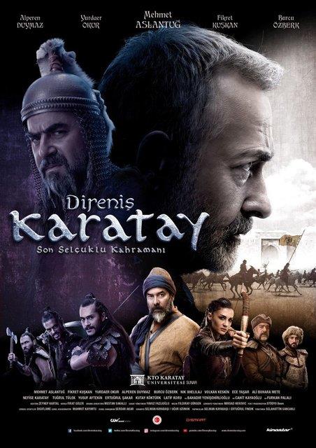 1) DREN KARATAY-SON SELUKLU KAHRAMANI: <p>  Ynetmenliini Selahattin Sancakl'nn stlendii 'Direni Karatay-Son Seluklu Kahraman' adl film, bu hafta izleyiciyle buluuyor.Senaryosu Selman Kayaba ve Uur Uzunok'a ait olan yapmn oyuncu kadrosunda, Mehmet Aslantu, Fikret Kukan, Alperen Duymaz, Burcu zberk, Ece Yaar, Kutay Kktrk, Nefise Karatay, Bahadr Yeniehirliolu, Nik Xhelilaj, Cahit Kayaolu ve Ali Buhara Mete yer alyor.