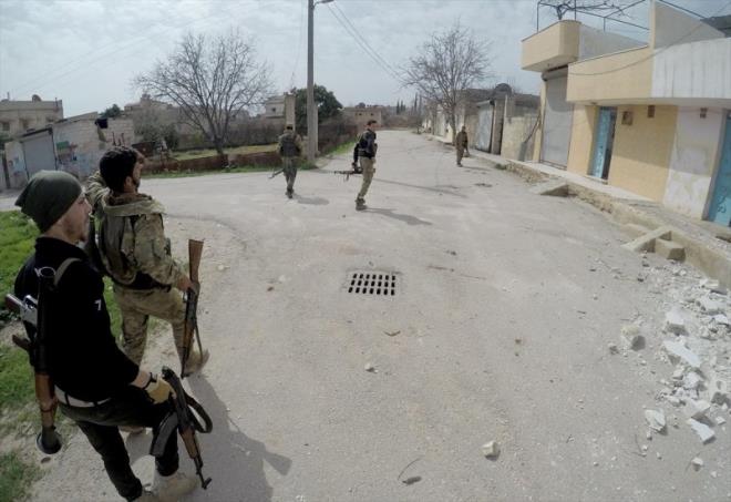 TSK ve SO, terristlerle youn sokak atmalar neticesinde Afrin'in gneybatsndaki Cinderes belde merkezini dn ele geirmiti.