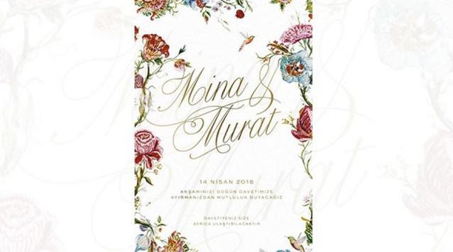 Mina Baaran ile Murat Gezer iftinin davetiyeleri ortaya kt.