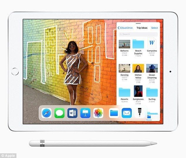 iPad&#8217;in 9.7 in Retina ekran daha ok ayrnt ve canl renkler sunarken Apple Pencil destei salayan daha yksek znrlkl bir dokunma sensryle birlikte geliyor.