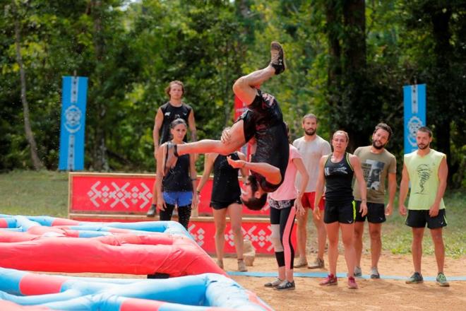 Survivor'n 47. blmnde haftann ikinci dokunulmazlk oyunu oynand.    Mcadele 10-4 nller takmnn oldu.