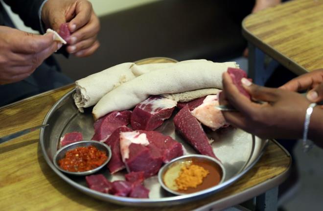 Etiyopya mutfann en nemli unsurlarndan ac soslar i et tketiminin olmazsa olmaz.