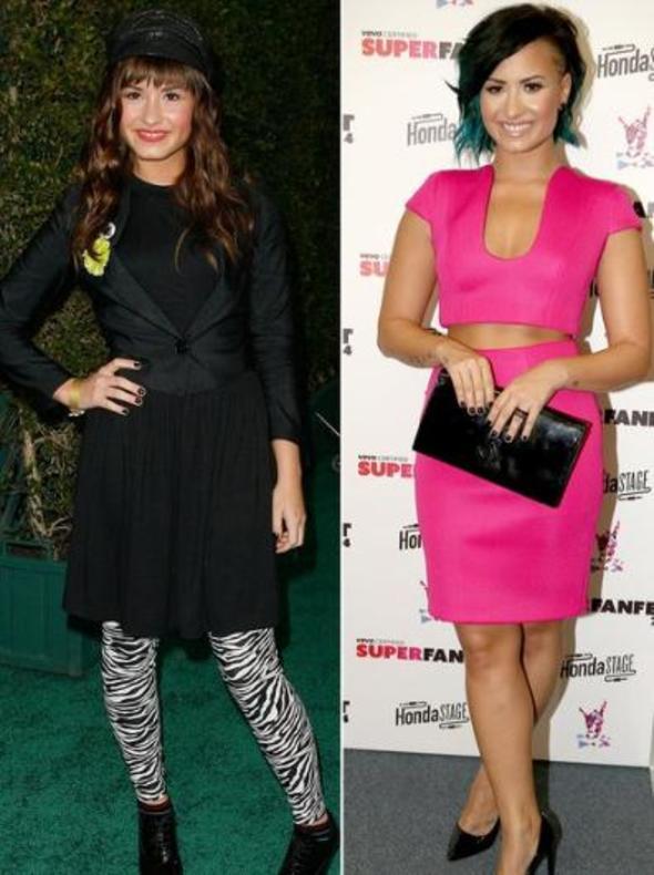 Demi Lovato da artk daha farkl giyiniyor.