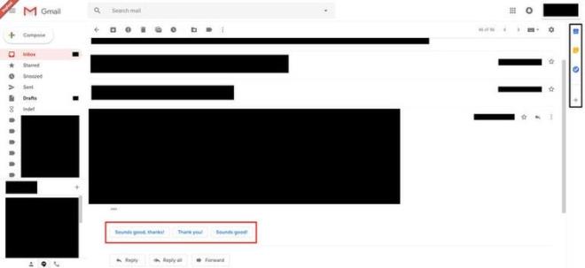Artk yaygn bir hale gelen 'Akll Yant' sistemi Gmail'e de uyarland. Yeni tasarmda size gelen e-postalara metin yazmayp; hzlca size sunulan 'akll yant' seeneklerini kullanabilirsiniz. 'Teekkrler', 'Harika', 'Saol' gibi standart yantlar haricinde siz de kendi akll yantlarnz oluturabiliyorsunuz.