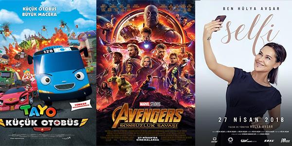 Trkiye'deki sinema salonlarnda bu hafta 5' yerli 11 film vizyona giriyor. Sinemaseverlere iyi seyirler diliyoruz. te vizyondaki yeni yapmlar.