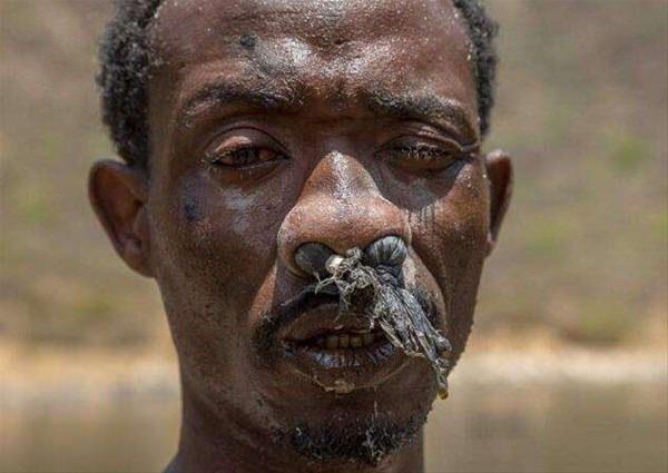 Etiyopya'da tuz karan iiler.