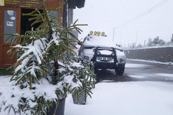 Yan ardndan Zigana Gmkayak Kayak Merkezi alanlar atklar kemene mzii eliinde 13 Mays tarihinde beyaz rt zerinde horon oynadlar.