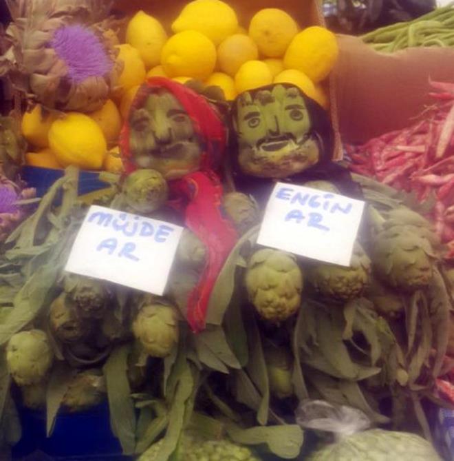 Bodrum ve Data'nn esnaf, tezgahlarn ve dkkanlarnn vitrinlerini gren herkesi gldren yaratc etiketlerle donatt.