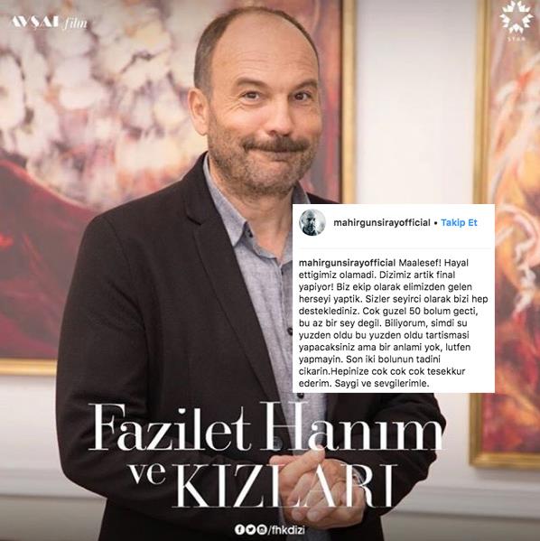 FAZLET HANIM VE KIZLARI'NIN FNAL KESNLET; bitti mi bitecek mi derken, uzun sredir final yapp yapmayaca hakknda birok iddia ortaya atlan Fazilet Hanm ve Kzlar bu sezon sonunda final yapyor.