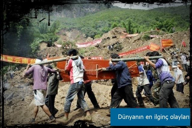 1971'de toprak kaymalarn incelemek isteyen Japon bilim adamlar byk bir yamur frtnas efekti yapmak iin bir tepeyi yangn hortumlaryla adam akll suladlar. Bu yzden tepenin kmesi sonucu meydana gelen heyelanda drt bilim adamyla 11 izleyici yine ilgin bir biimde hayatn kaybetmi oldu.