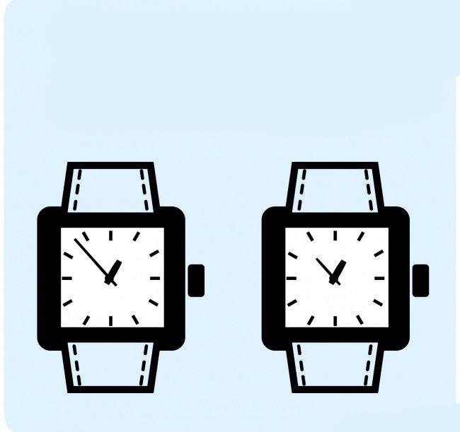 Bu resimdeki saatlerden biri oyuncak. Sadece dikkatli gzler hangisi olduunu zebilir.