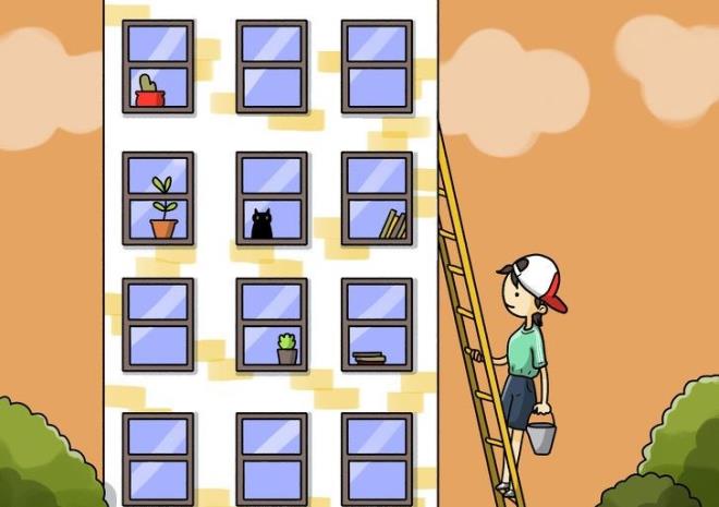 Paul 25 metrelik bir merdivende boya yapyorken bir anda aya kayar ve yere der. Ancak lmez ya da kt ekilde yaralanmaz. Bu nasl olmutur?