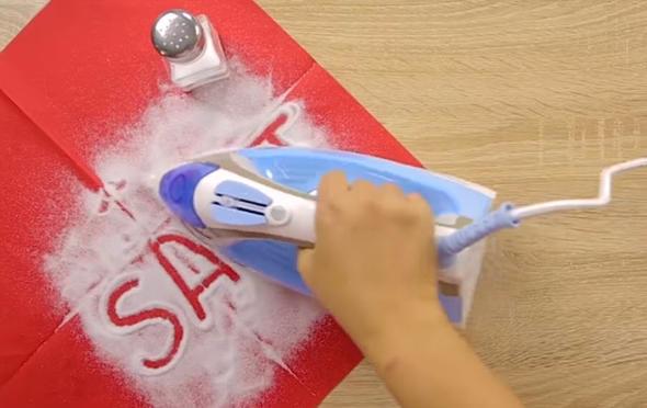 Tuzun zerinde 5 dakika boyunca t scakken ty dolatrmak. Hepsi bu, sonunda izin zerresi kalmyor!