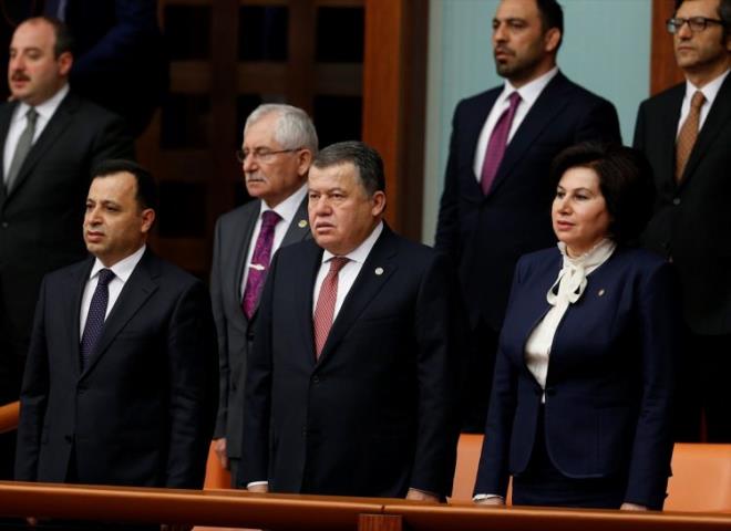 Genel Kurula Dantay Bakan Zerrin Gngr, Yargtay Bakan smail Rt Cirit ve Anayasa Mahkemesi Bakan Zht Arslan da katld.