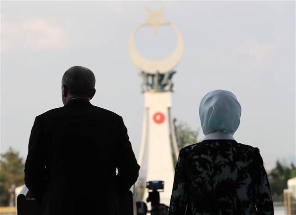 Erdoan, trende konuma yapt.