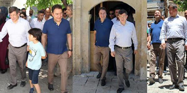 Cumhurbakan Recep Tayyip Erdoan'n dn Meclis'te yemin ettii srada eski Babakan Ahmet Davutolu ile eski Babakan Yardmcs Ali Babacan'n Ermenek'te tarihi ve turistik yerlerde gezide olduklar ortaya kt. Davutolu ve Babacan Betepe'deki trene de katlmad.