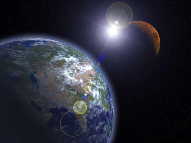 Dnya'dan bakldnda Mars en yksek konumuna gece yars ulaacak. Gney ynnde ufukta 35 derecelik bir ada belirecek Kzl Gezegen gece boyunca izlenebilecek.