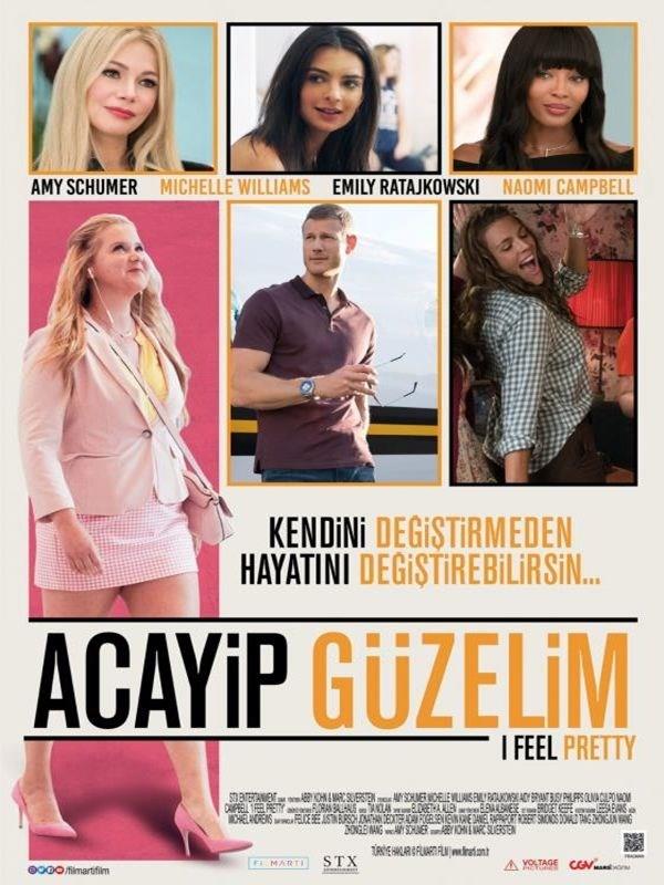 Amy Schumer'n barolnde yer ald I Feel Pretty adl film, grnte New York'ta iyi bir ii ve gzel arkadalklar olsa da kendi gvensizlikleri ve hayallerine ulaamamann getirdikleriyle bouan Renee'nin bir kaza sonucu deien hayatn ele alyor.<br>    Komedi trndeki filmin ynetmen koltuunda Abby Kohn ve Marc Silverstein ikilisi oturuyor.  <br>  Yaamn Kysnda filmiyle kazand Oscar adaylyla birlikte 4'nc Oscar adayln elde etmi olan oyuncu Michelle Williams'n Renee'nin idol ve patronu olan Avery LeClaire'i canlandraca filmin kadrosunda Emily Ratajkowski, Busy Philipps, Tom Hopper ve Naomi Campbell da yer alyor.