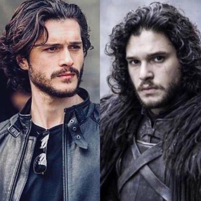 ALPEREN DUYMAZ-KIT HARINGTON    ukur dizisinin Komiser Emrah' Alperen Duymaz ve Game of Thrones'un Jon Snow'u Kit Harington'un benzerlii sosyal medyada geni yank buldu
